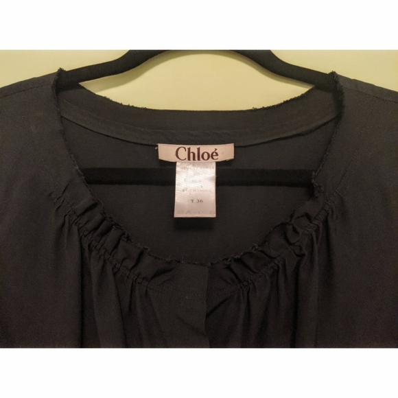 Vintage Chloe Black Blouse - Classic! - Picture 3 of 8